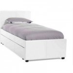 Serene Carra Faux Leather Guest Bed Set White