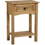 Corona 1 Drawer Console Table Brown