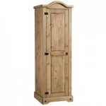 Corona 1 Door Wardrobe Brown