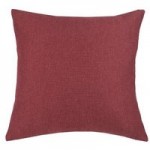 Large Barkweave Red Cushion Red