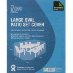 Large Oval Patio Set Cover White