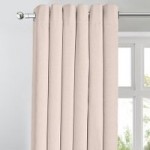 Georgia Blush Blackout Eyelet Curtains Blush (Pink)