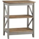 Corona Grey 3 Tier Wide Shelf Unit Grey