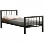 Time Living Metro Metal Bed Frame Black