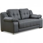 Coco 2 Seater Leather Sofa Grey