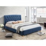 Brompton Fabric Bed Frame Blue