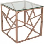 Phoenix Rose Gold Lamp Table Rose Gold