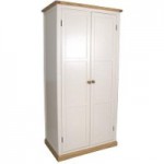 Colby Double Wardrobe White