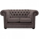 Belvedere Chesterfield 2 Seater Wool Sofa Grey