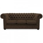 Belvedere Chesterfield 3 Seater Wool Sofa Charcoal