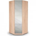 Holborn Mirrored Corner Wardrobe Brown