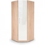 Kew Corner Wardrobe White/Brown