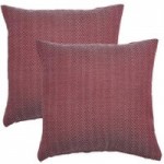 Pack of 2 Herringbone Cushion Covers Red