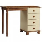 Odense Cream and Pine Single Dressing Table Cream