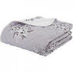Catherine Lansfield Floral Bouquet Bedspread Grey