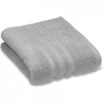 Zero Twist Silver Bath Towel Grey