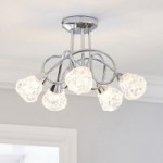 Ceccano 5 Light Ceiling Fitting Chrome