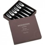 Arthur Price Monsoon Mirage Set of 6 Pastry Forks Silver