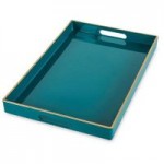 Rectangle Teal Tray Teal
