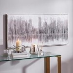 Sparkle Glitter Abstract Canvas Silver