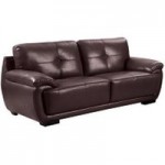 Marino 3 Seater Leather Sofa Brown