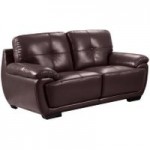 Marino 2 Seater Leather Sofa Brown