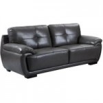 Marino 3 Seater Leather Sofa Grey