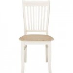 Juliette Pair of White Dining Chairs White