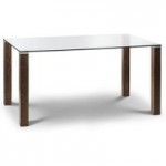 Cayman Glass Top Dining Table Brown
