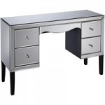 Palermo 4 Drawer Dressing Table Silver