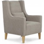 Leven Armchair and Footstool Silver