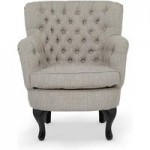 Irvine Chesterfield Armchair Grey