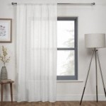 Marley White Slot Top Voile Panel White