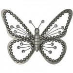 Glam Butterfly Wall Art Silver