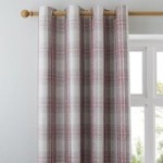 Fyfe Red Eyelet Curtains Red