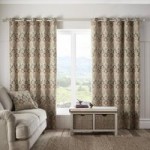 Lucetta Jewel Eyelet Curtains Gold