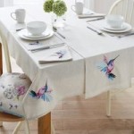 Heavenly Hummingbird Tablecloth Natural