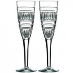 Royal Doulton Radial Flute Glasses Clear