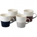Royal Doulton Coffee Studio Set of 4 Grande Mugs Multi coloured