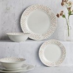 Spot 12 Piece Blush Dinner Set Blush