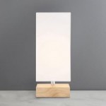 Hestra USB Wood Table Lamp White