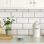 InHome Subway Self Adhesive Backsplash Tiles White