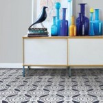 Floorpops Sienna Self Adhesive Floor Tiles Blue
