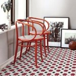 Floorpops Orion Self Adhesive Floor Tiles Red
