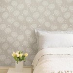 NuWallpaper Dandelion Taupe Self Adhesive Wallpaper Taupe