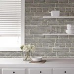 NuWallpaper Brick Facade Grey Self Adhesive Wallpaper Grey