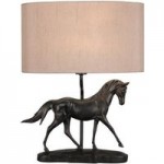 Tavilo Bronze Effect Horse Table Lamp Bronze
