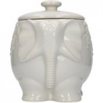 Elephant Storage Jar Grey