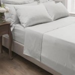 Dorma 300 Thread Count 100% Cotton Sateen Plain White Flat Sheet White