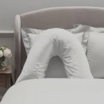 Dorma 300 Thread Count 100% Cotton Sateen Plain White V-Shaped Pillowcase White